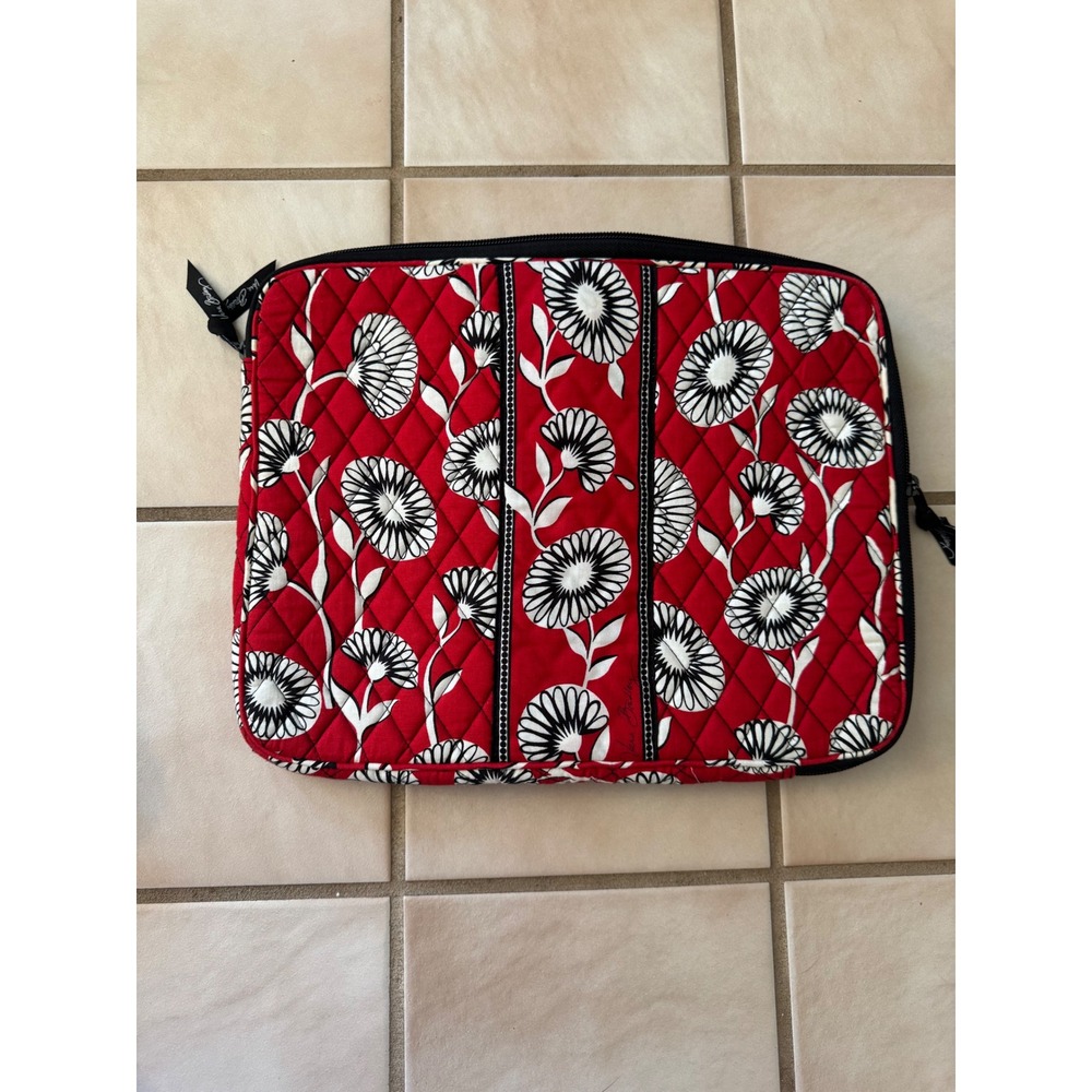 Vera Bradley Deco Daisy Quilted Laptop Tablet Sleeve Floral Padded Case 14x11